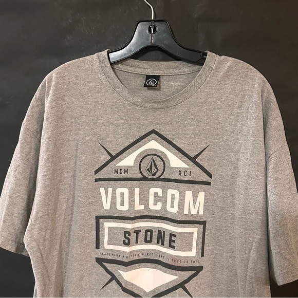 Vintage Volcom Stone Skate Gray Graphic T-Shirt Tee - Picture 3 of 7